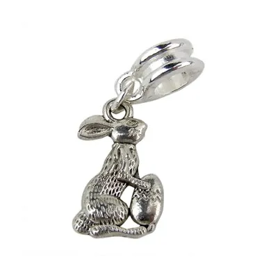 Easter Bunny Egg Charm Bead Bracelet Animal Traditional Slide Silver Rabbit Uk • £2.99