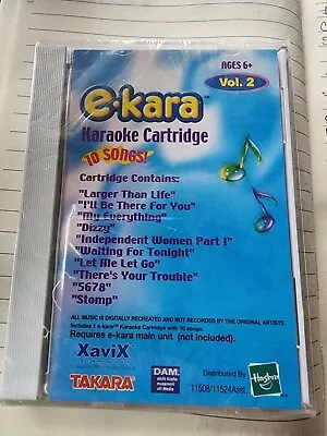 NEW HASBRO E-KARA Karaoke Cartridge Volume 2 10 Songs Free Shipping! • $9.99