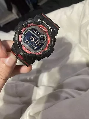 Casio G-Shock Men's GBD800-1 Bluetooth G-Squad Digital Watch Black/Red  Used • $22