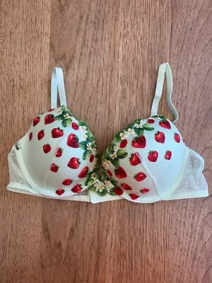 Victoria's Secret Sweet Strawberry 34B Dream Angels Push Up Padded Bra VS • $29.99