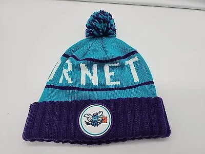 NBA Charlotte Hornets Beanie Mitchell & Ness Knit Winter Hat Throwback LOGO 1sz • $14.95