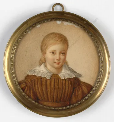  Portrait Of A Little Girl  French Miniature From A Famous Collection 1820/30s • $412.50