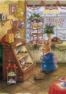 At The Sweet Shop Traditional Christmas Advent Calendar – A5 Xmas Calendar Card • £4.99