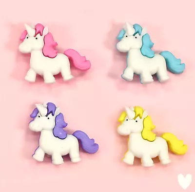 DRESS IT UP Buttons Fantasy Unicorns 10410 -  Unicorn Fairy Pony Horse • £3.50