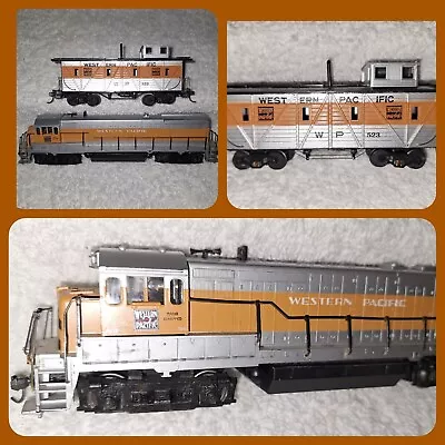 Vintage Western Pacific WP U28B Powered Diesel Locomotive #754 With WP Caboose  • $52.99