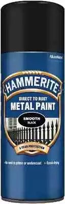 Hammerite Direct To Rust Aerosol Quick Drying Metal Spray Paint 400ml • £13.20