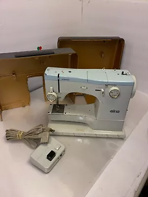 Elna Super 62c Sewing Machine Elnasuper Tavaro With Pedal And Case • $500