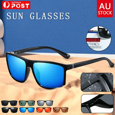 $16.49 • Buy UV400 Polarized Mens Sunglasses Polarised New Style Square Frame Glasses AU