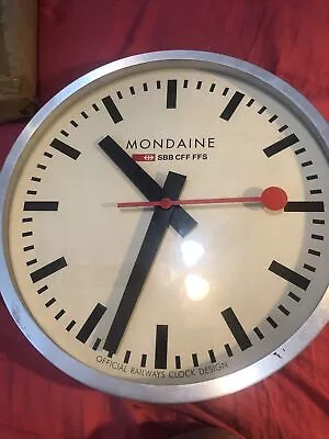 Mondaine Metal Wallclock. • $125