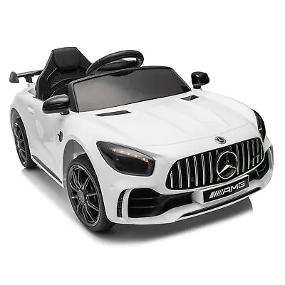 Kids Electric Ride On Mercedes-Benz Licensed Toy Car W/Remote Control White • $129.95
