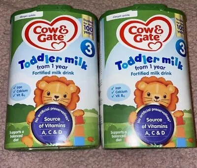 Cow&gate Number 3 Toddler Milk 800g (2pack) • £19.95