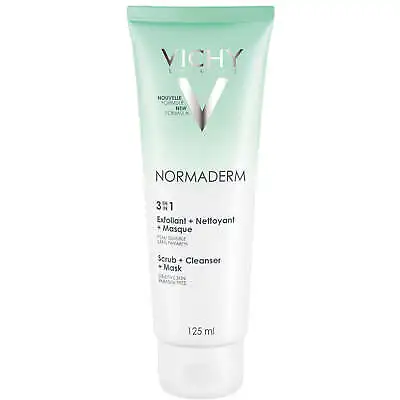 Vichy Normaderm Masque 3-in-1 Triple Action Cleanser Exfoliant Clay 125ml NEW • $69.95