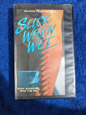 Slick When Wet (Bodyboarding) VHS Video Rare OOP Vintage Manta Bodyboards Sydney • $40