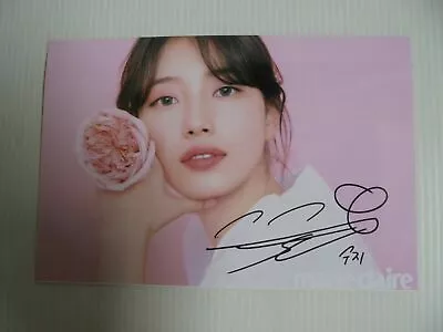 Suzy Bae Miss A 4x6 Photo Korean Actress KPOP Autograph Signed Marie Claire USA3 • $14.99
