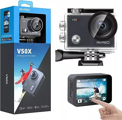 Action Camera 4K Wifi Underwater 40M - Anti-Shake With Accessories Kit • £156.45