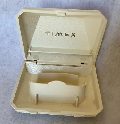 Vintage Timex Wrist Watch Presentation Box White Plastic • $18.99