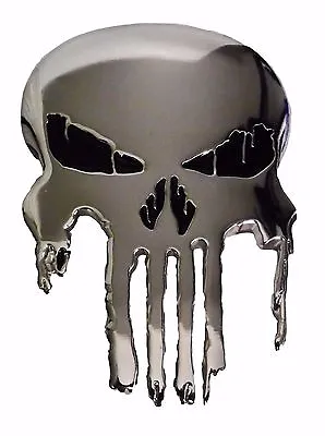 Comic Book Skull Logo Silvertone Metal Enamel BELT BUCKLE • $14.99