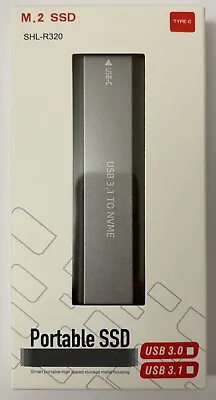 256Gb Portable External NVMe Ssd Drive - USB-C And USB-A - See Photos • £25