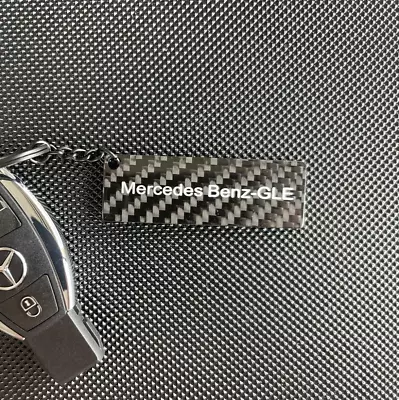 Real Carbon Keyring Keychain With GLE Logo For Benz GLE450 GLE53 GLE63s AMG • $35.95