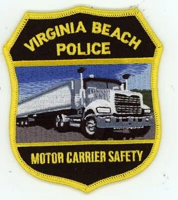 Virginia Va Beach Police Motor Carrier Safety Nice Shoulder Patch Sheriff • $7.99