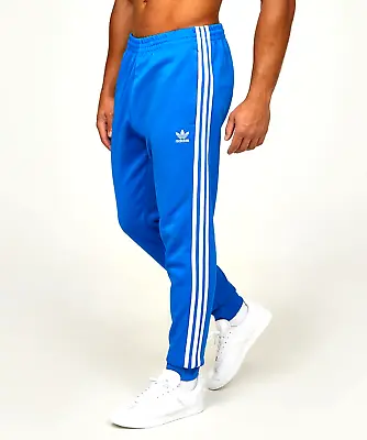 New Mens Adidas Originals Superstar Pants ~ Size Large  #im4512 Bluebird • $80