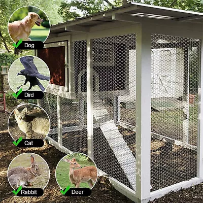 25M Wire Mesh Chicken Coop Aviary Fence Run Hutch Pet Rabbit Fencing Bird Garden • £23.93