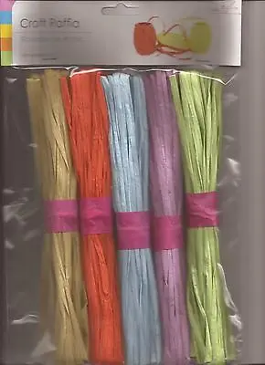 Craft Raffia - 2 Packs To Choose From 5 Colours In Each • £2.25