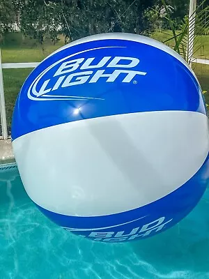 RARE 2003 Giant Inflatable Advertising 8 Panel 60in / 152cm Bud Light Beach Ball • $125