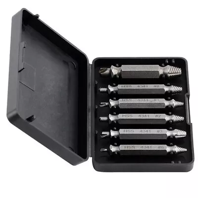 6 Pack Damaged Screw Extractor Remover For Stripped Head Screws Nuts Bolts  MND • £3.49