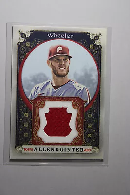 2023 Topps Allen & Ginter Zach Wheeler Jersey Relic Phillies • $5