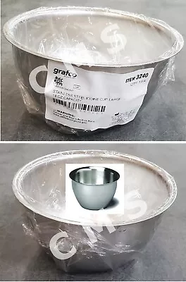GRAFCO Stainless Steel Large Iodine Cup 14oz Mixing Bowl Dappen Dish 4-3/8x2-5/8 • $11.99