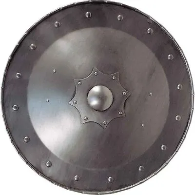 22  Medieval Round Shield Knight Armor 20 G Shield Solid Steel Home Décor • £69.86