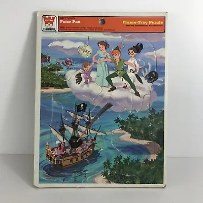 Vintage Peter Pan Walt Disney Whitman Frame Tray Puzzle • $14.32