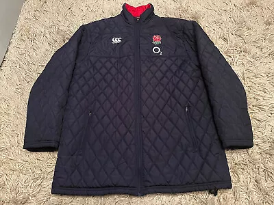 £34.99 • Buy Canterbury Mens England Quilted Padded Puffer Rugby Jacket Warm Coat Size XL