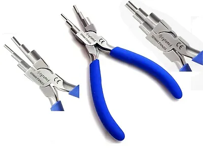 New GERMAN -6 Step Bail Making Plier 6-Inch Craft Wire Wrapping Tools (2mm-9mm) • $13.79