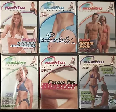 Malibu Pilates DVD Lot Carroll Krieff Mari Winsor Guthy Renker Fitness Health • $52.99