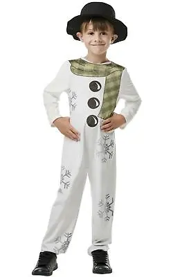 Child Christmas Snowman Costume Boys Girls Festive Fancy Dress • £9.49