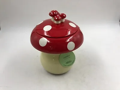 Global Design Ceramic 9.5in Mushroom Cookie Jar DD01B39012 • $33.14