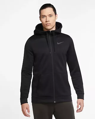 New Men’s Nike Therma-fit Full-zip Training Hoodie Sweatshirt! Black $68 Retail • $54.95