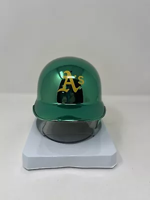 Oakland A’s Custom Twotone CHROME Riddell Mini Helmet • $75