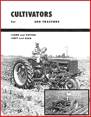 IH McCormick Cultivators For Farmall 200 Tractor Brochure 2 & 6 Row C Super C SC • $16.50