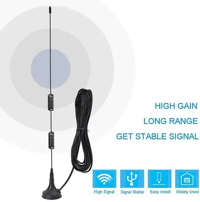 Mobile Scanner Antenna Magnet Mount VHF 140-175 MHz 3 Meter Amateur Ham Radio • $7.98