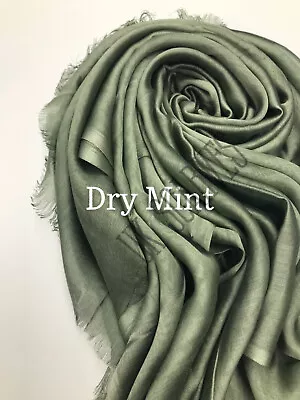 SILKY SHINY Women Maxi Wedding Plain Faux Silk Scarf Hijab Shawl Wrap Elegant  • £3.90