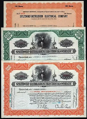 1930 Splitdorf-Bethlehem Electrical Company Thomas & Charles Edison ( Lot Of 3) • $150