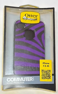 Genuine Otterbox Commuter Case For IPhone 4/4S Purple/Black Rare • $24.98