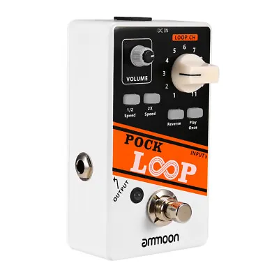  POCK LOOP Looper Guitar Effect Pedal 11 Max.330mins True Bypass 2019 W9M0 • $87.17