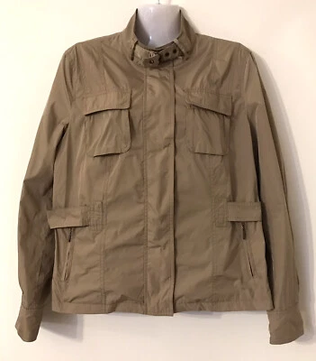 $69 • Buy Sportscraft Lightweight Anorak Utility Jacket Size 14 Beige Zip Button Up Pocket