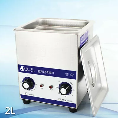 New 220V 2L Stainless Ultrasonic Cleaner Mechanical Jewelry Cleaning Machine 80W • $191