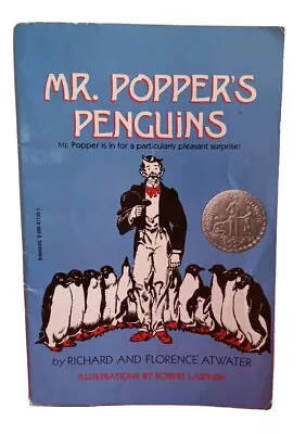 Mr. Popper's Penguins Book 1966 Richard Atwater Florence Atwater And Robert Vtg • $9.99