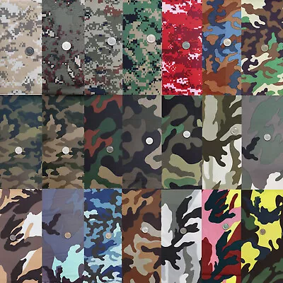 Taslan 150D Waterproof DWR Digital Camouflage Woodland Camo Fabric Outdoor 58 W • $17.38